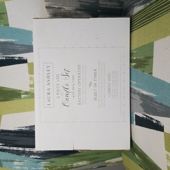 Laura Ashley 3 Piece Cherry Blossoms Battery Operated LED Candle Set - Picture 6 of 11